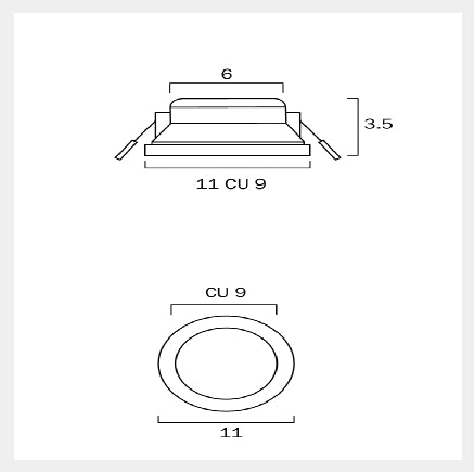 POD 110 G2 LED Downlight - Nickel