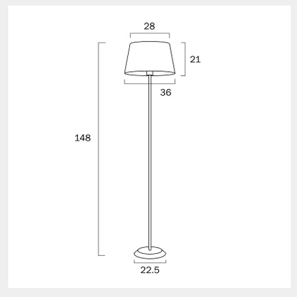 JAXON Floor Lamp - White/Green