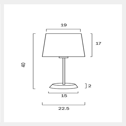 JAXON Table Lamp - Blue