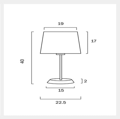 JAXON Table Lamp - Blue