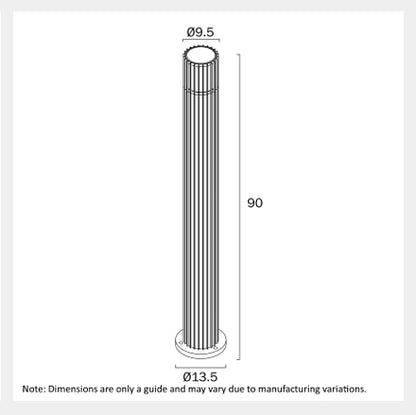 CASHEL Exterior Bollard Light - Black