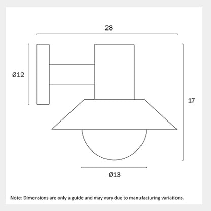 DELORE Exterior Wall Light - White