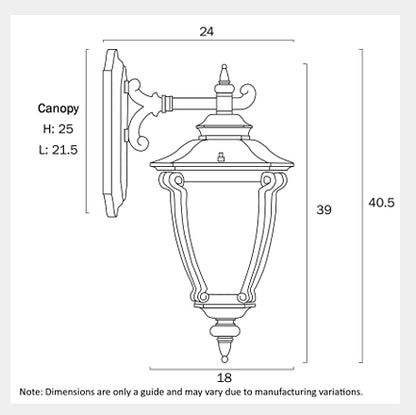 DELFINO Exterior Wall Light - Silver