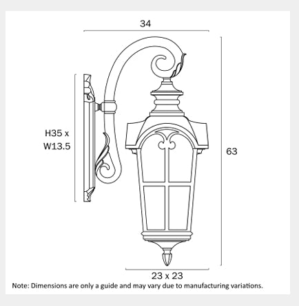 SHELTON Exterior Wall Light - Black
