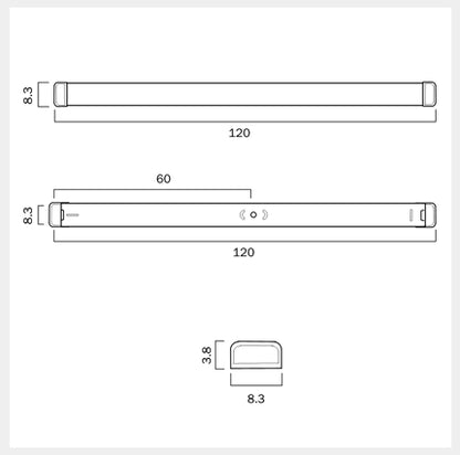 EDGE 120CM 40W 3CCT LED Batten Ceiling Light - White