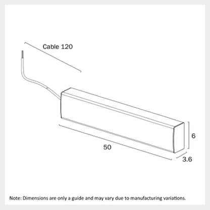 NERIS 50CM LED Batten Ceiling Light - White