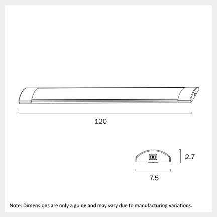 BLADE 120CM 36W 3CCT LED Batten Ceiling Light - White