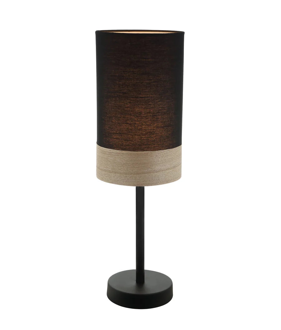 TAMBURA: Scandinavian Small Oblong Shape Table Lamps(Black)