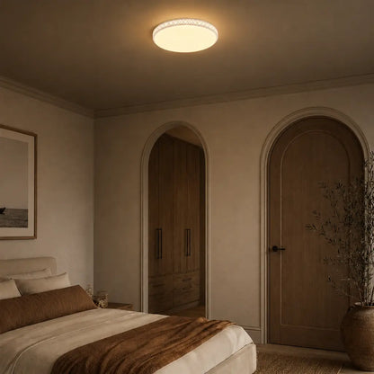 TEREZA 40CM 30W LED Oyster Step Dimmable Ceiling Light - White