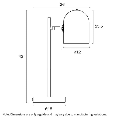 Turin Table Lamp- Black