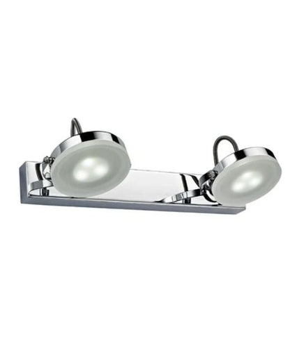 SEATTLE: City Series LED Interior Adjustable Medium Bar Chrome Wall Light - 2 Light