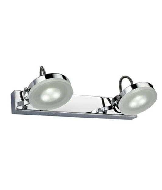 SEATTLE: City Series LED Interior Adjustable Medium Bar Chrome Wall Light - 2 Light