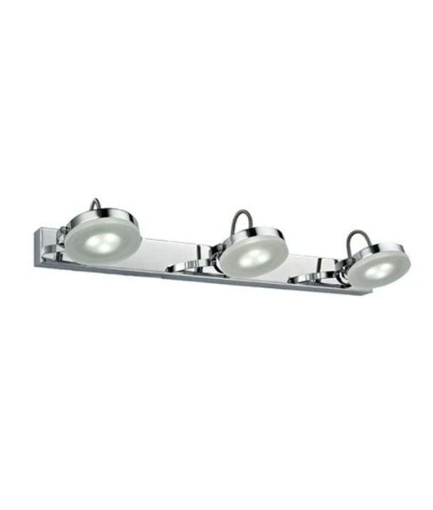 SEATTLE: City Series LED Interior Adjustable Medium Bar Chrome Wall Light - 3 Light