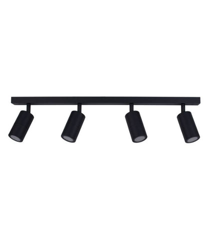 GU10 Exterior Adjustable Head Bar Lights (Black) IP44 - 4 Bar