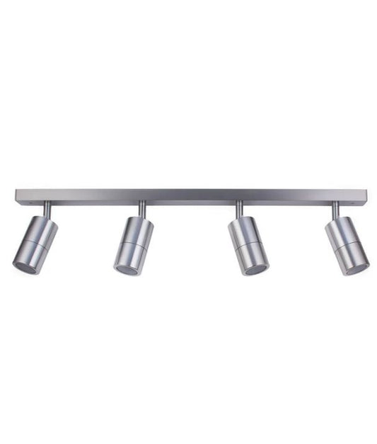 GU10 Exterior Adjustable Head Bar Lights (Titanium) IP44 - 4 Bar