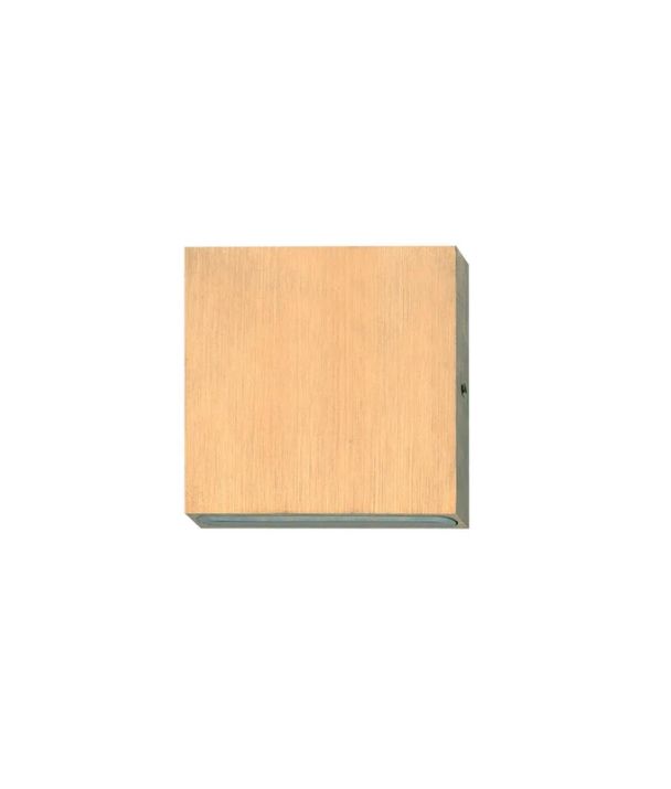 PDL: LED Exterior Wall Square Pillar 1-Way Down Lights IP65 - Bronze