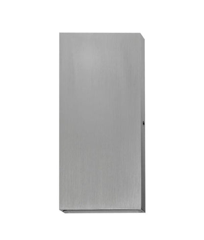 PDL: LED Exterior Wall Rectangular Up/Down Pillar Lights IP65 - Stainless Steel