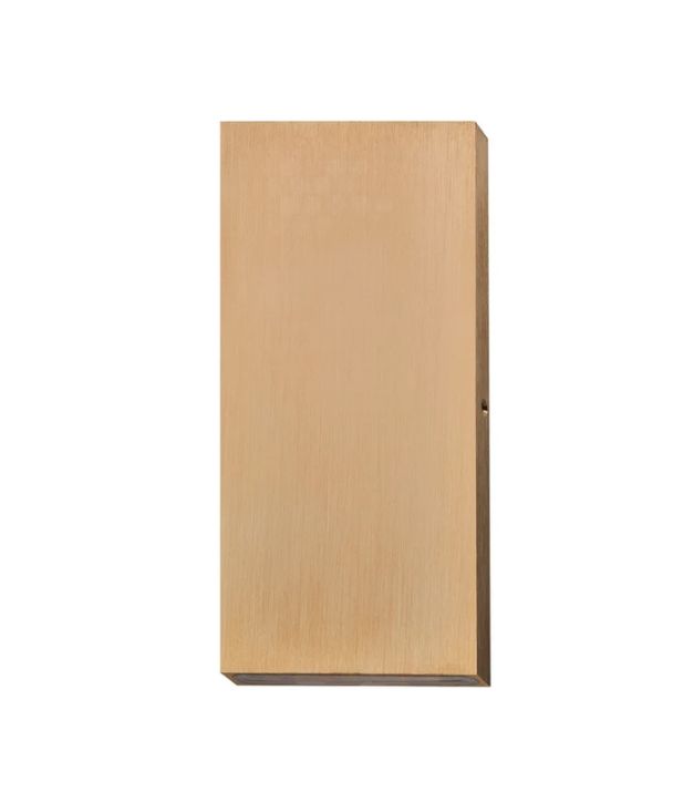 PDL: LED Exterior Wall Rectangular Up/Down Pillar Lights IP65 - Bronze