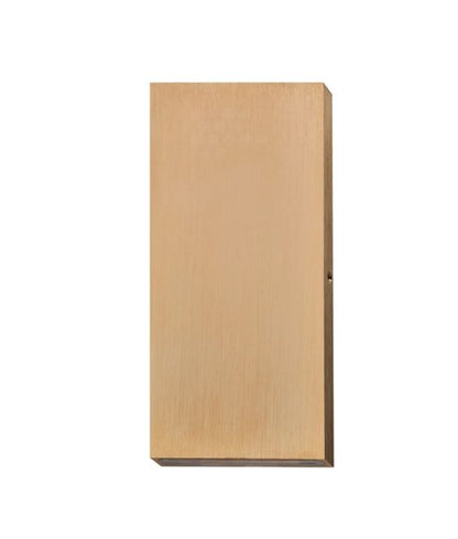 PDL: LED Exterior Wall Rectangular Up/Down Pillar Lights IP65 - Bronze