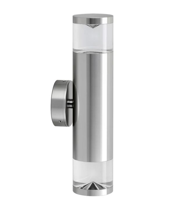 PHARE: GU10 Exterior Wall Pillar Light (Aluminium Titanium) IP65