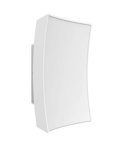 CRISTAL: LED Tri-CCT Exterior Curved Square Wall Lights IP65 - White