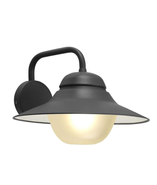 SPY: Exterior Matte Black with Frosted Diffuser Wall Lights IP44