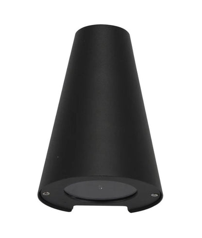 TORQUE: Exterior Cone Shape Surface Mounted Wall Lights IP44 - Matte Black