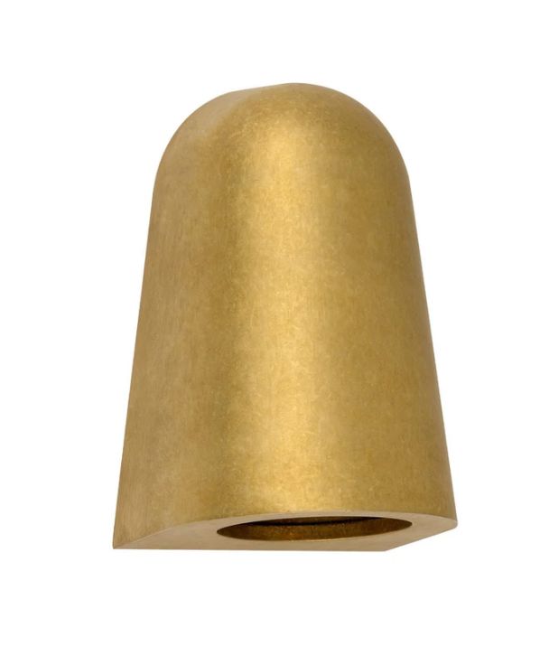 TORQUE: Exterior MR16 Antique Brass Surface Mounted Cone Wall Lights IP65