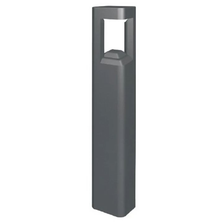 LED Surface Mounted Grey Bollard Lights IP54 - Square