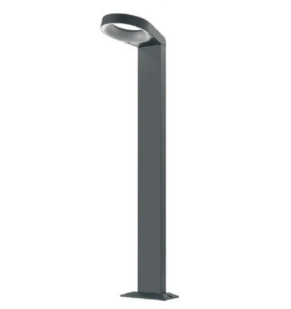 LED Surface Mounted Grey Bollard Lights IP54 - Hoop