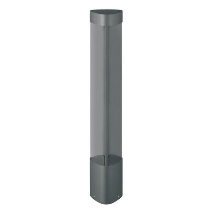LED Surface Mounted Grey Bollard Lights IP54 - 3 Sections