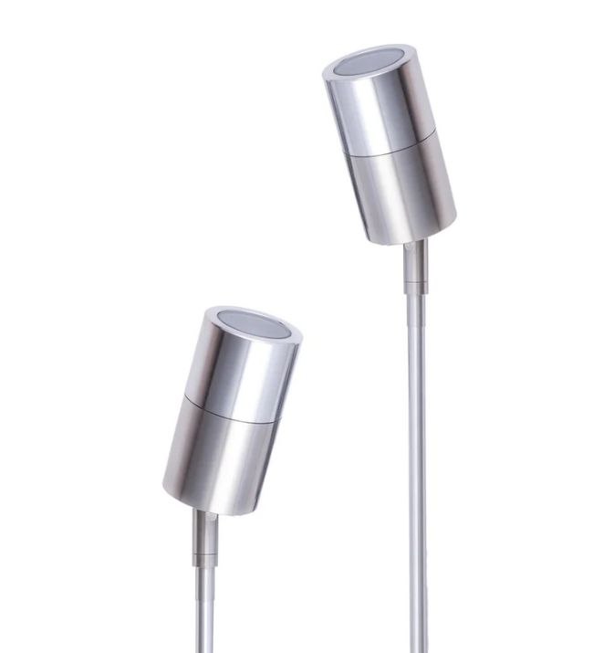 MR16 Single Adjustable Head Garden Spike Lights IP65 - Stainless Steel 316 Grade