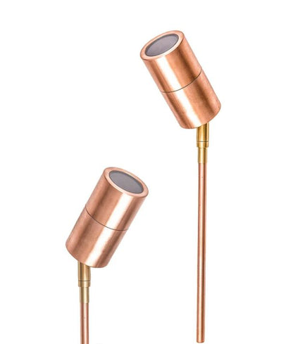 MR16 Single Adjustable Head Garden Spike Lights IP65 - Copper