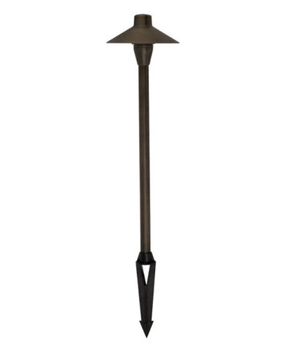 COOLIE: Exterior Coolie Rustic Brass / Matte Black Spike Lights IP54 - Rustic Antique Brass (Solid Brass)