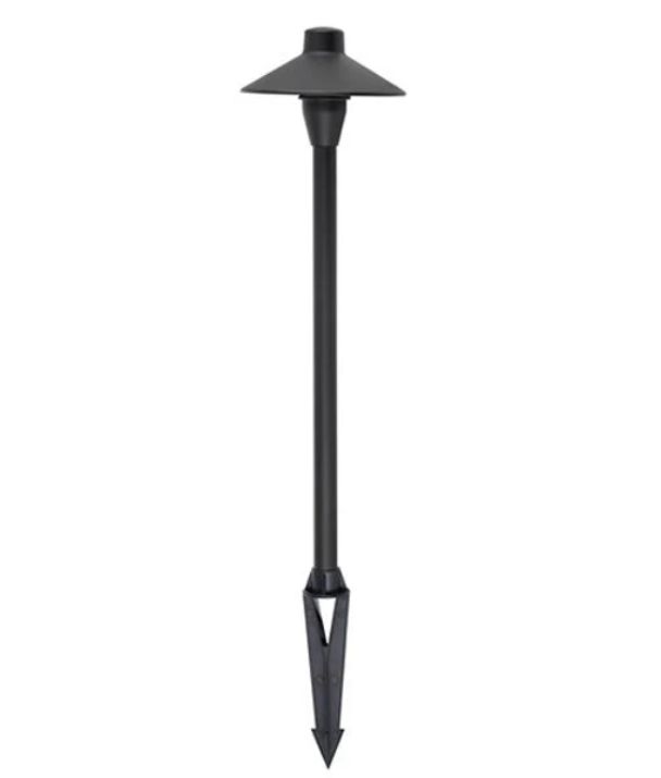 COOLIE: Exterior Coolie Rustic Brass / Matte Black Spike Lights IP54 - Matte Black (Aluminium)