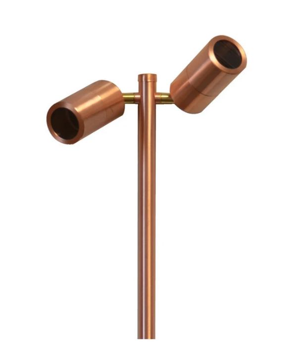 MR16 Garden Spike Lights Double Adjustable IP65 - Copper