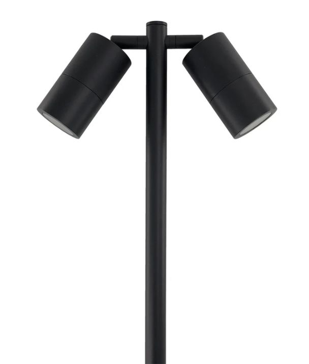 MR16 Garden Spike Lights Double Adjustable IP65 - Black