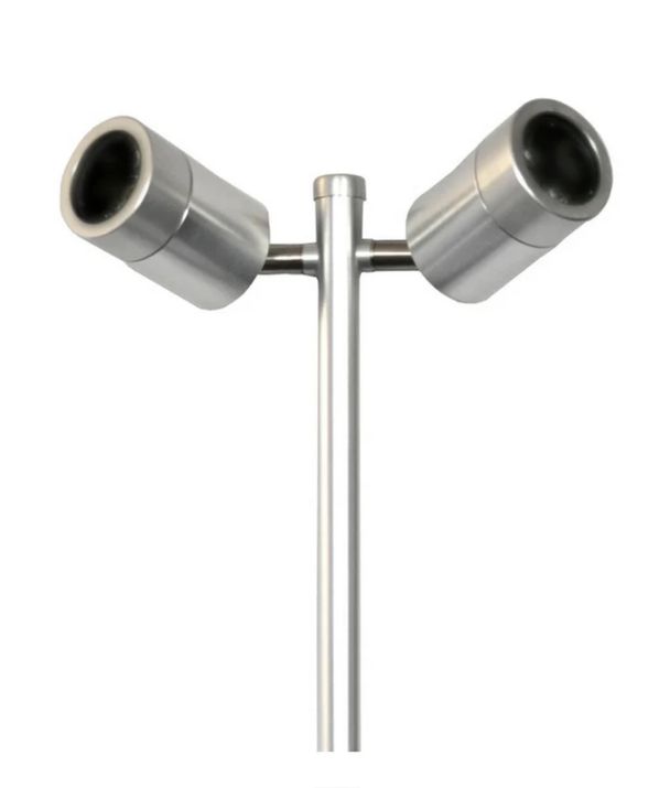 MR16 Garden Spike Lights Double Adjustable IP65 - Stainless Steel 316 Grade