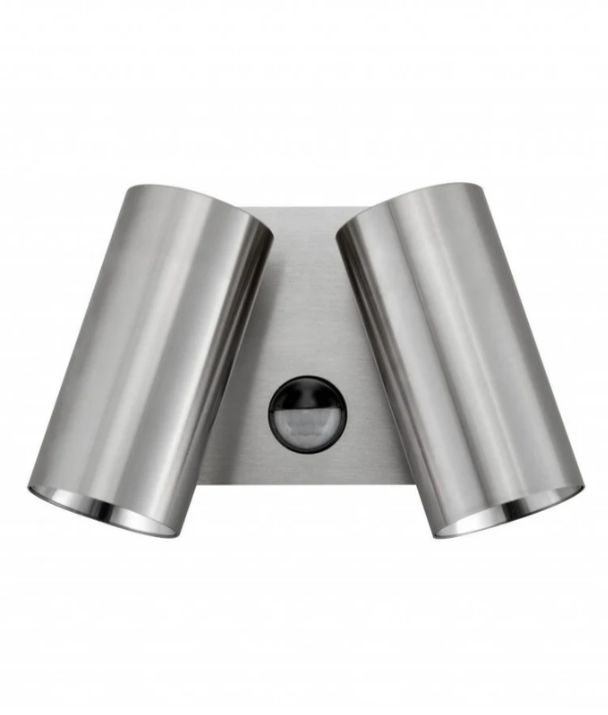 SEC Exterior LED Tri-CCT Double Adjustable Sensor Wall Pillar Light - Titanium