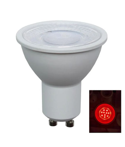 GU10 LED Coloured Globes (5W) - Red