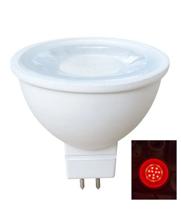 MR16 LED Coloured Globes (5W) - Red