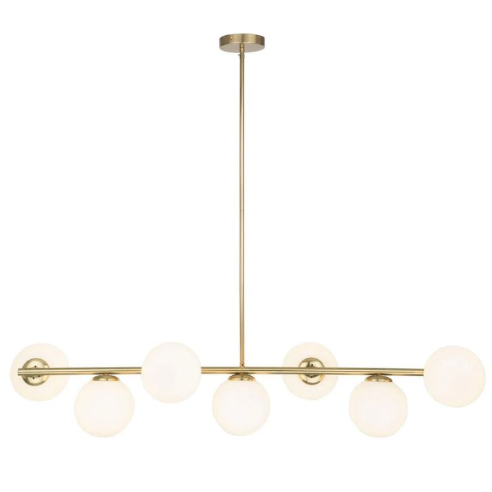 Preston 7Lt Light Pendant - Brass