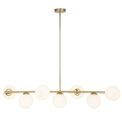 Preston 7Lt Light Pendant - Brass
