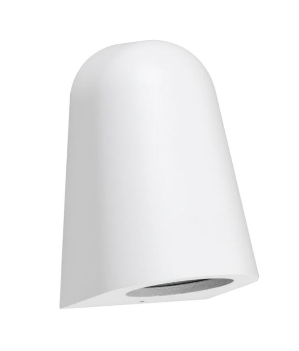 TORQUE: Exterior MR16 Matte White Surface Mounted Cone Wall Lights IP65