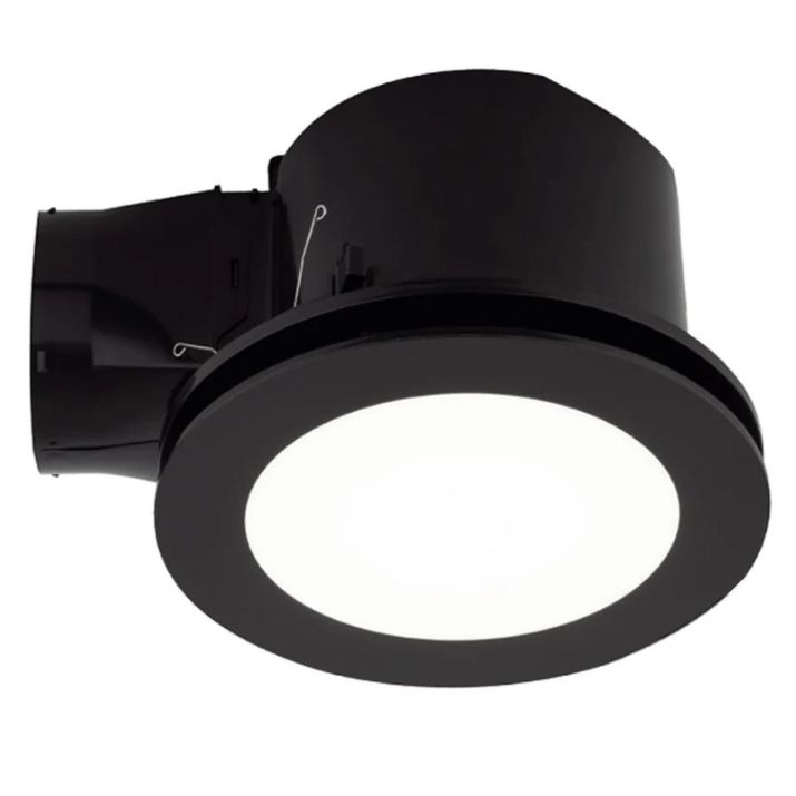 Turboline 300 Round Exhaust Fan with CCT LED - Black