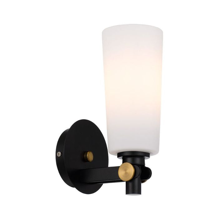 DELMAR WALL LAMP - Black/Opal Matt