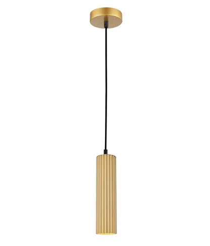 Kolonne Interior GU10 Ribbed Cylinder Pendant Lights- Gold