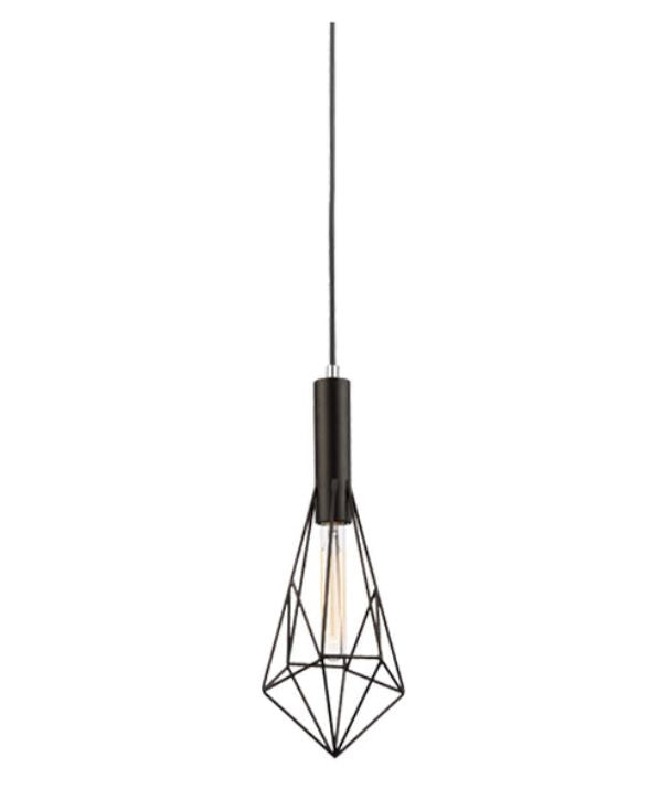 BLACKBAND Small Diamond Shape Bird Cage Pendant Light