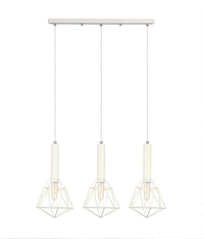 WHITEBAND Pendant Light 3x Bird Cage With Bar Base