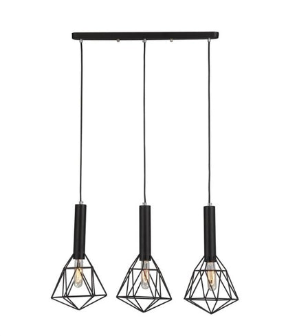BLACKBAND Pendant Light 3x Bird Cage With Bar Base